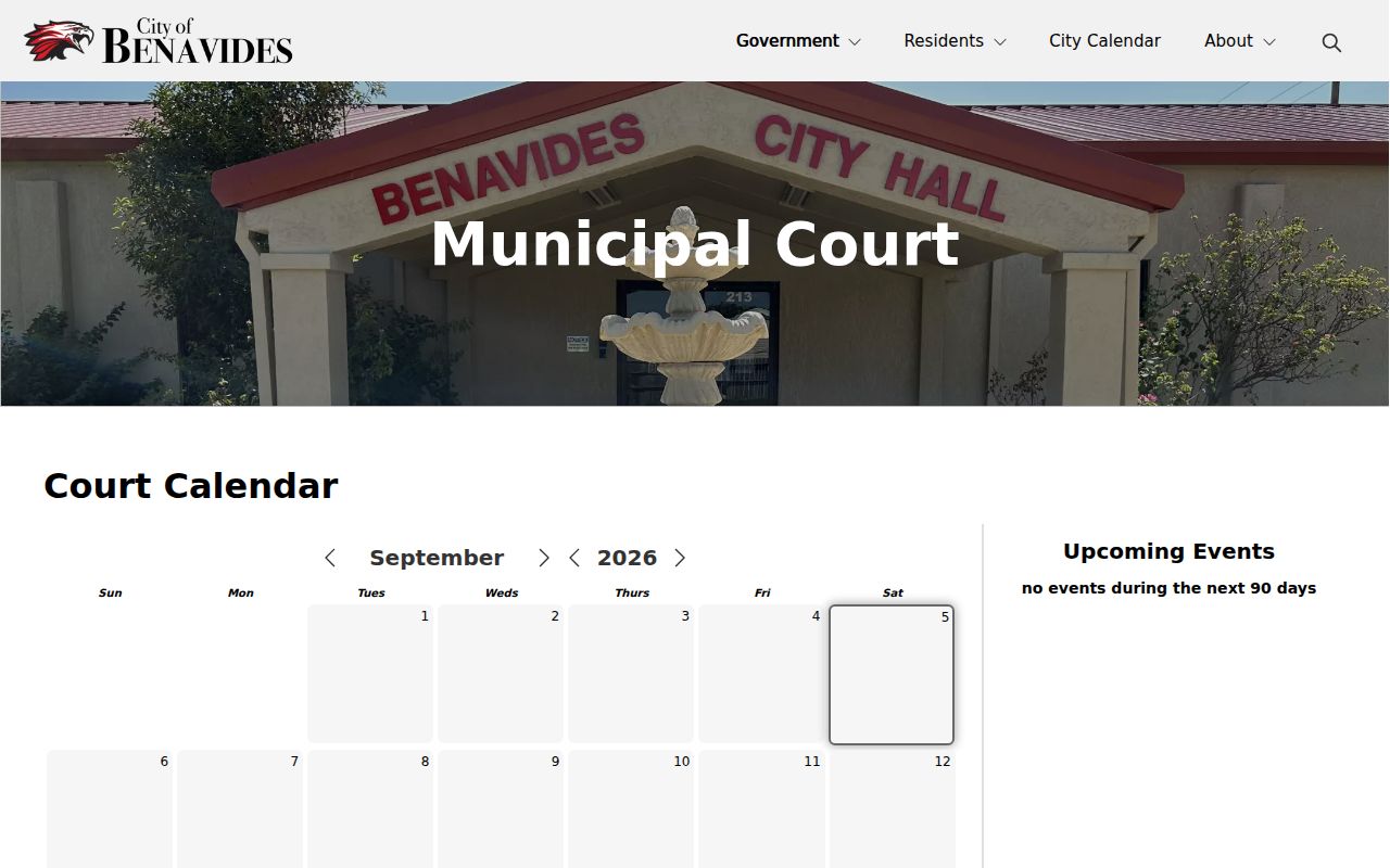 Duval County Benavides municipal court records source page