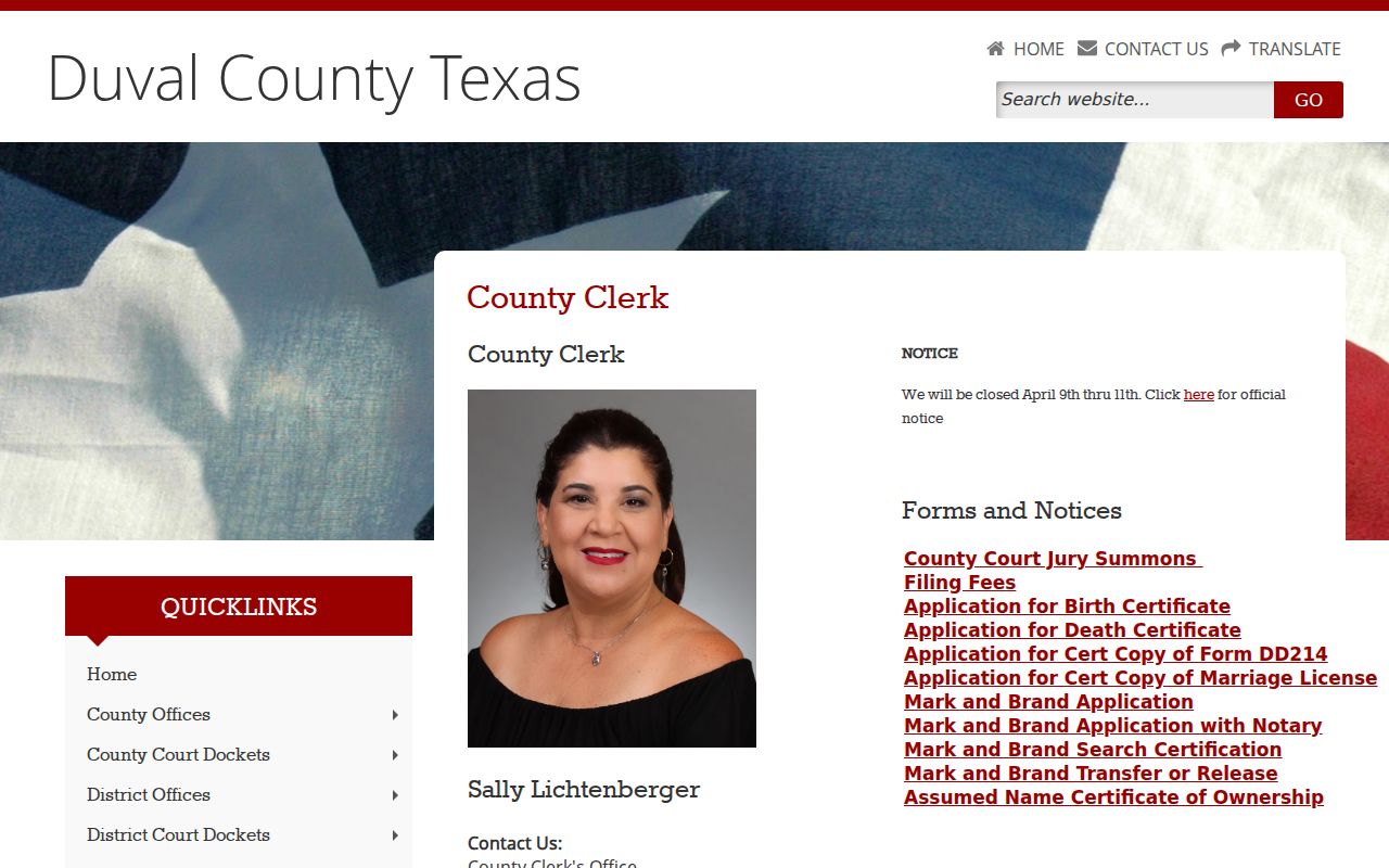 Duval County civil records and County Clerk information